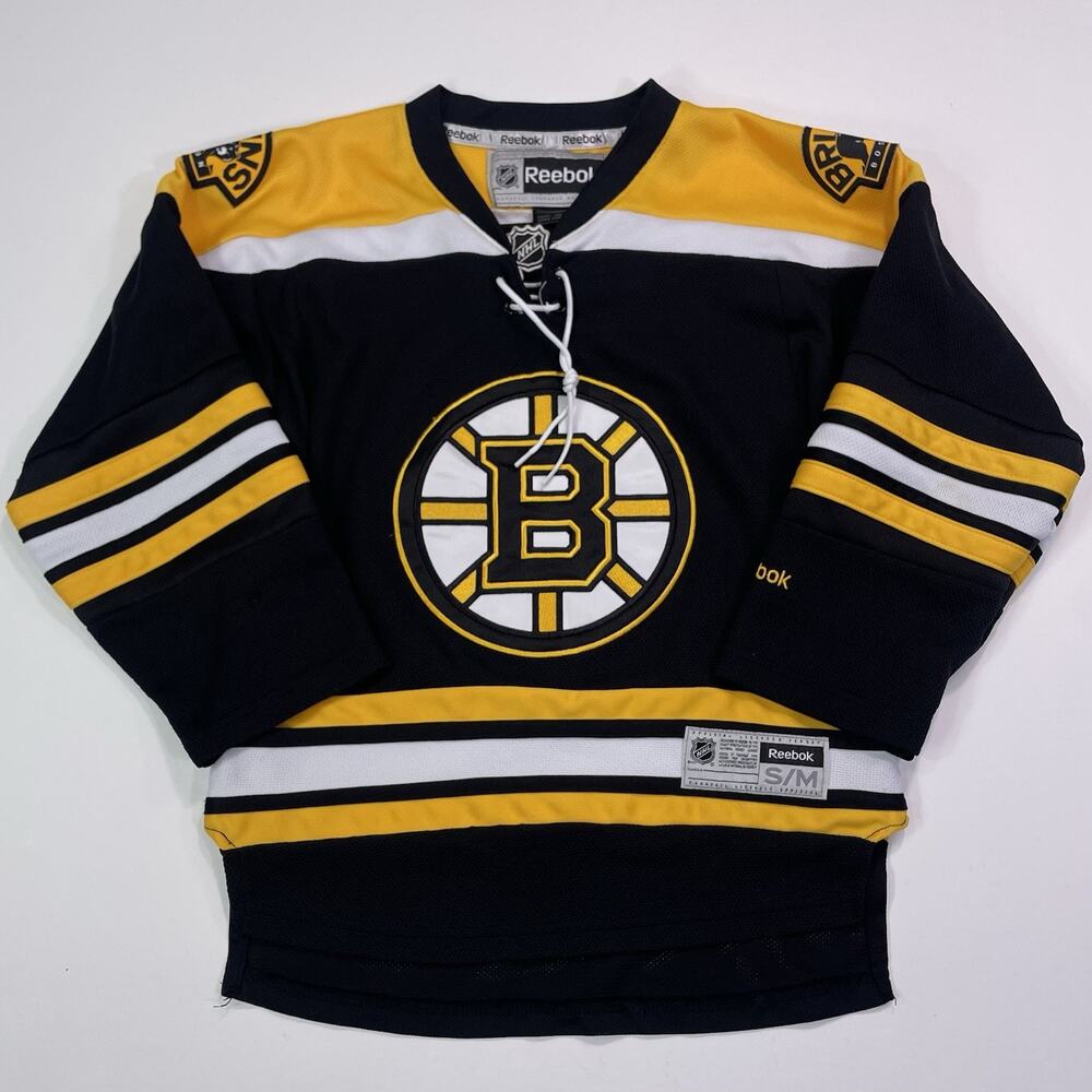 Boston Bruins Youth Reebok Hockey Jersey Size S/M Long Sleeve